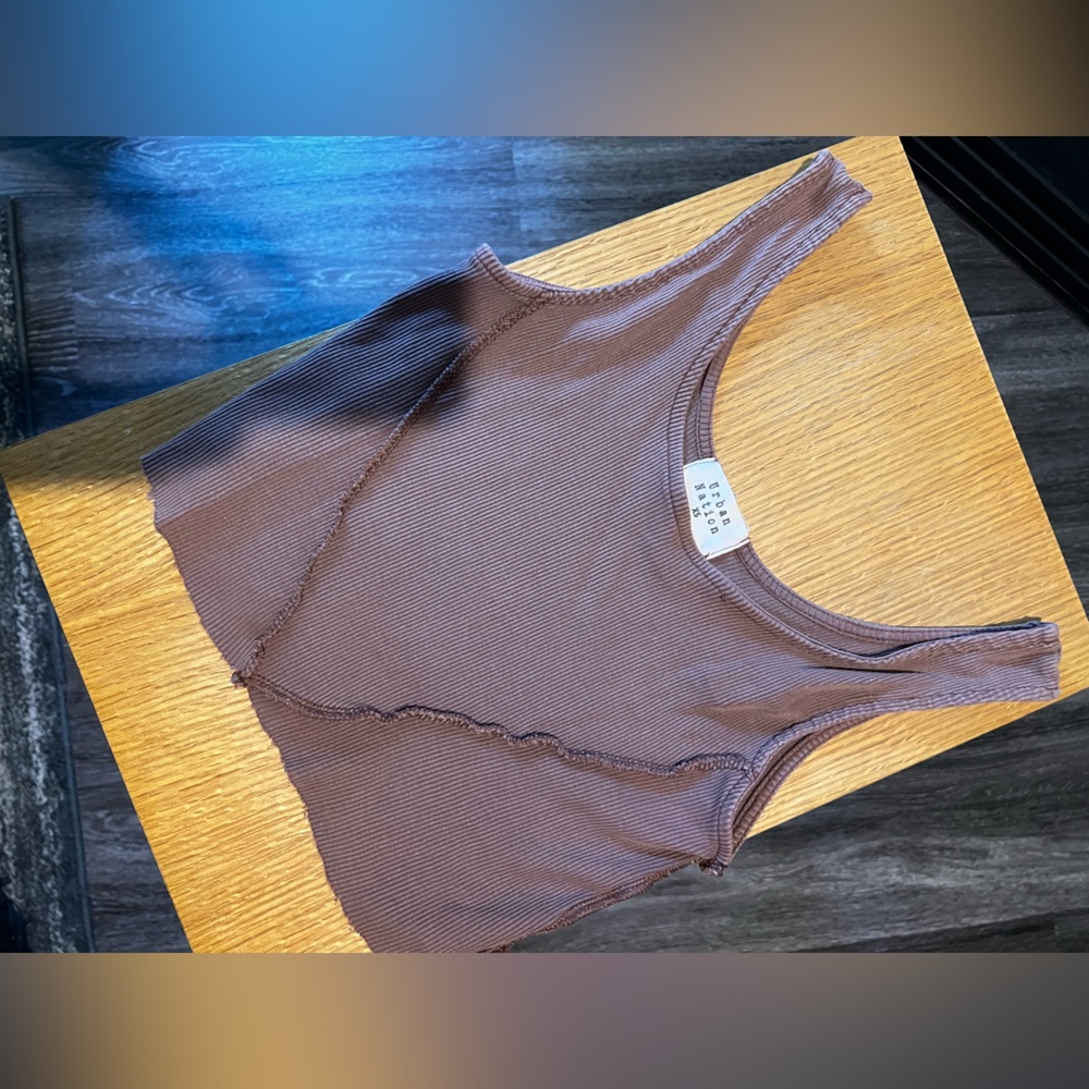 Urban Outfitters Cropped Ribbed Tank